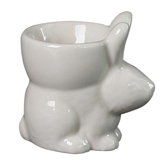 Керамическая подставка для яиц в виде кролика, подставка для яиц в виде кролика, декор для стола для завтрака, подставка для яиц всмятку, кухонная утварь, пасхальное украшение