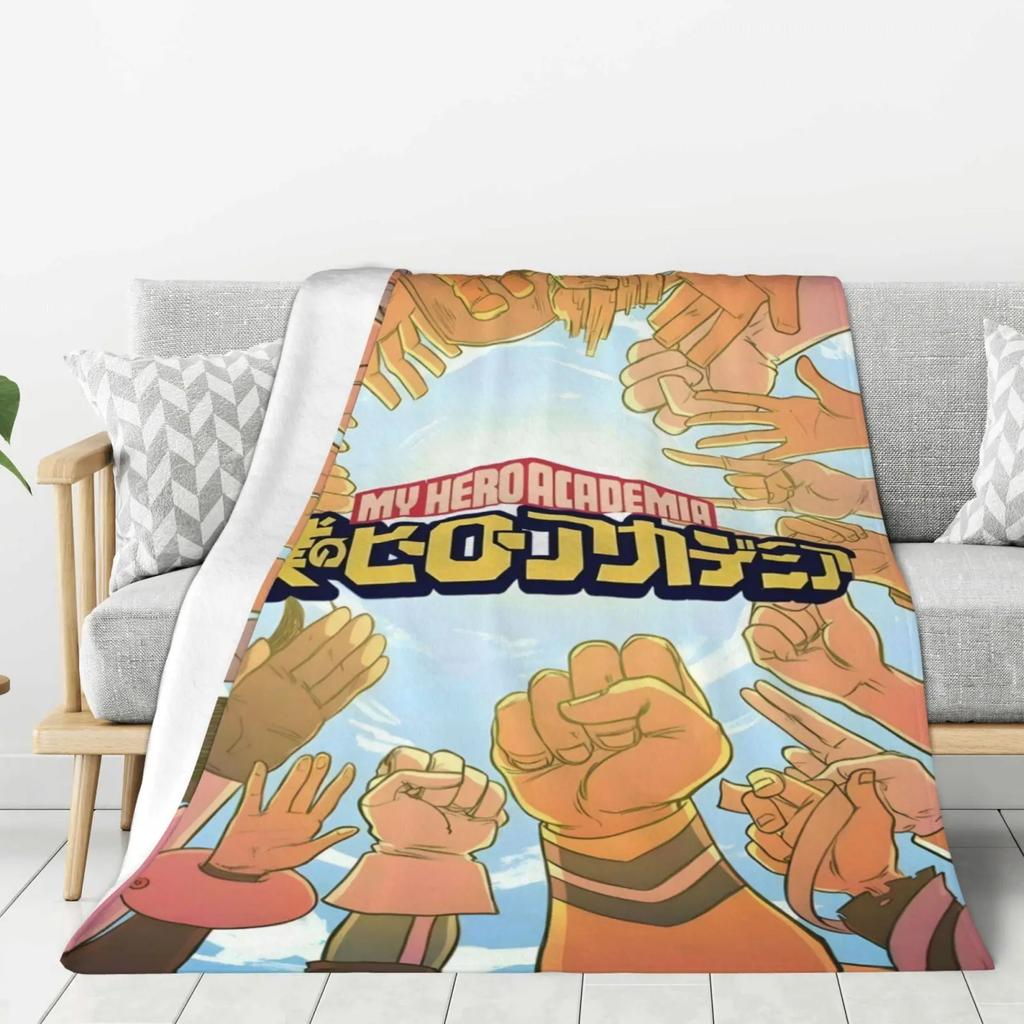 Моя геройская академия Мультяшный плед Теплые флисовые одеяла Мягкое и удобное одеяло Домашнее дорожное одеяло Подарок на день рождения