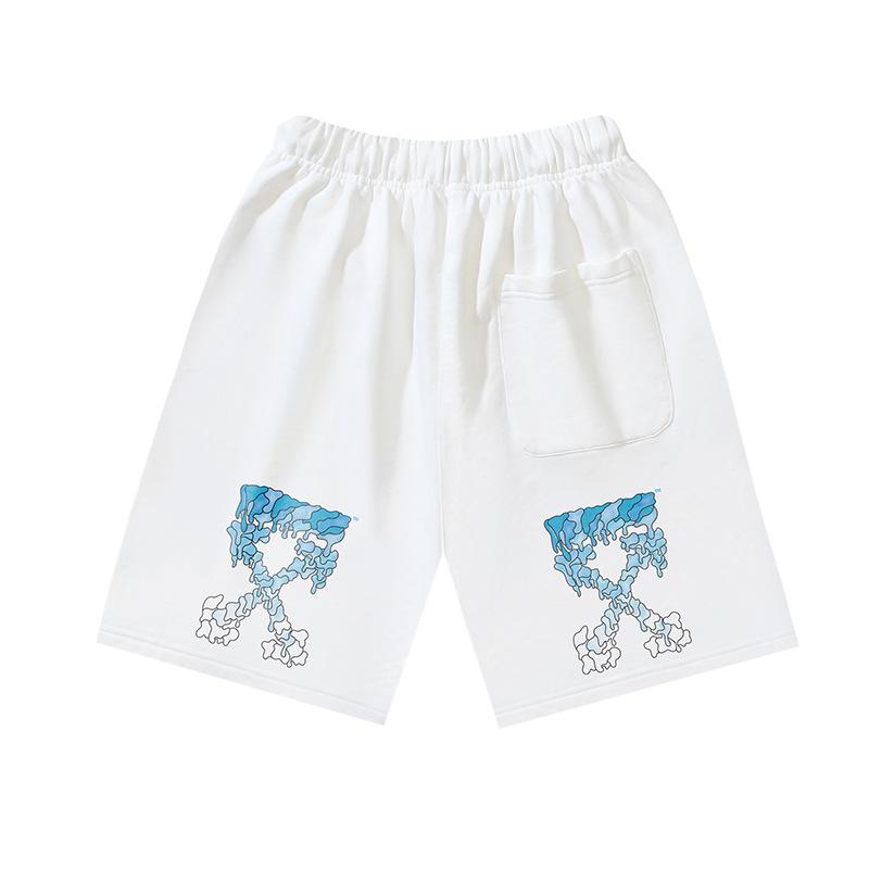 1213 Off-White Весна/Лето 2026 Новые Мужские и Женские Повседневные Свободные Шорты с Принтом Растворенной Стрелы OW