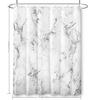 Элегантная белая мраморная шторка для душа с крючками, полиэстер, минималистичный декор для ванной комнаты, машинная стирка