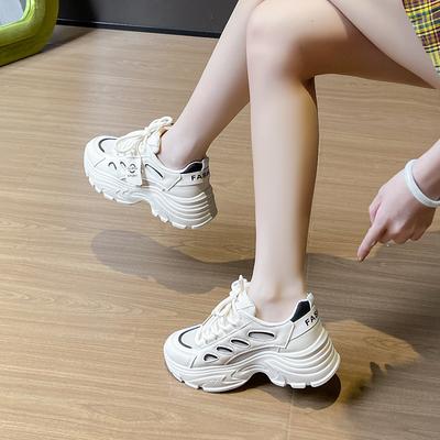 Новые папины кроссовки женские весенние студенческие спортивные кроссовки для бега повседневная обувь на высокой толстой подошве