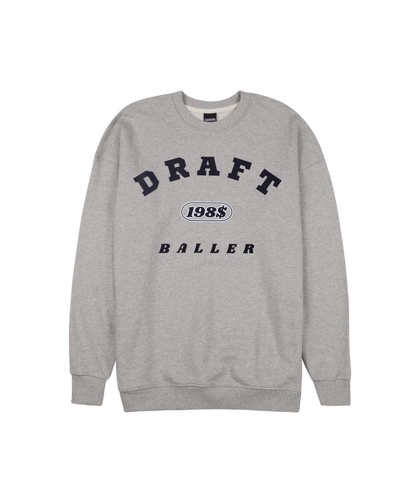CREAM SODA LAB $198 Худи оверсайз с принтом Arc Baller Серый