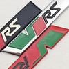 ABCDGG1 NEW 3D Metal Car Letters Logo VRS Front Grille Side Fender Trunk Badge Label For Skoda VRS Sticker Emblem Auto Accessories