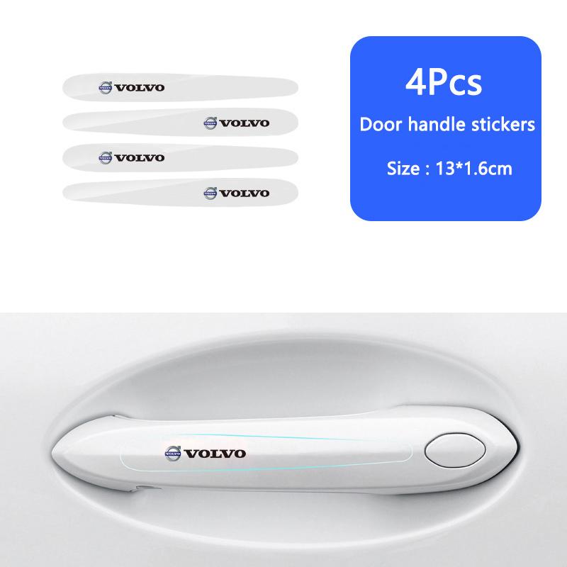Car Door Bowl Film Transparent Handle Sticker Protector Cover For Volvo XC60 EX30 XC40 V60 V40 XC90 XC70 V50 S60 V70 S90 AWD V90