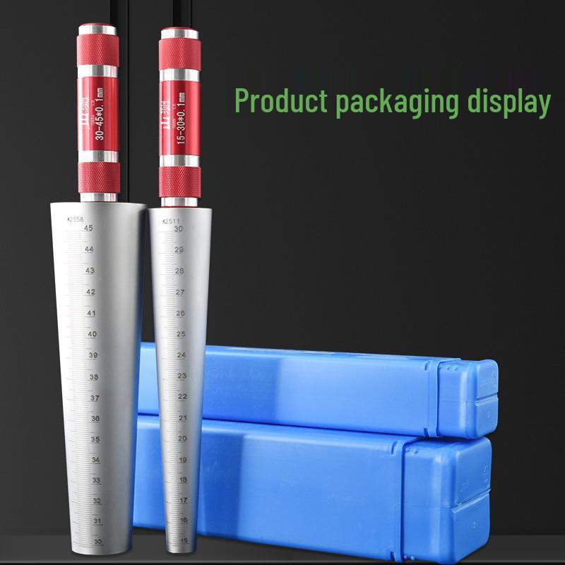 Mountain Measurement Tapered Bore Gauge: 1-6.5mm & 3-15-30-45-60mm Inner Diameter Plug Gauge