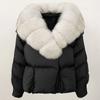 OFTBUY 2024 Winter Jacket Women Natural Real Raccoon Fox Fur Collar White Duck Down Coat Thick Warm Streetwear Casual Outerwear