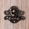 Vintage Zinc Alloy Latch Hasp Pad Chest Lock Plate For Wood Jewelry Box Cabinet