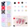 1 Box Nail Decoration Creative Shape Vivid Color Stunning Visual Effect Non-Fading Wide Application Decorative Resin Luxury Flower Bear Nail Supplies