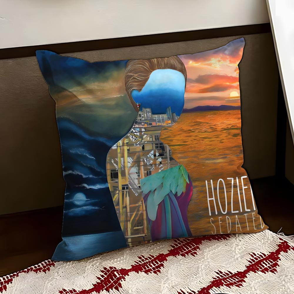 Hozier singer Cushion Cover Reversible Soft Durable Pillow Cover Home Car MultiScene Use for Daily Comfort