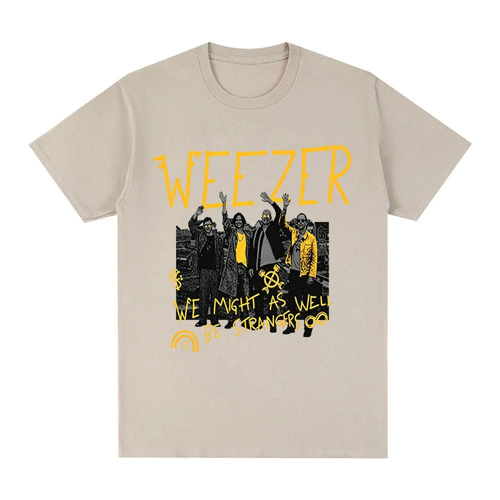 Weezer 2026 Band tour T-shirt Cotton New Albums Pre-Release Graphic Print Tees Fashion Women Men Casual Round Neck Tops Summer