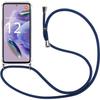 Lanyard Case for Xiaomi Redmi Note 12 Pro+ 5G Reinforced TPU Anti-Scratch with Navy Blue Lanyard