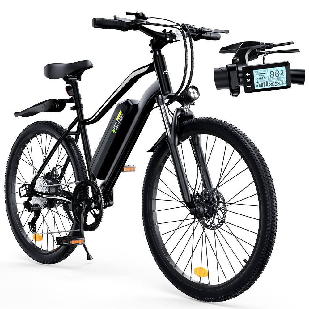 EB3S Electric Bike 250W 13.5Ah  26'' E-Bike Front Suspension Dual Disc Brakes Voltix APP 5-Speed 6-25KM/H Adult Electric Bicycle