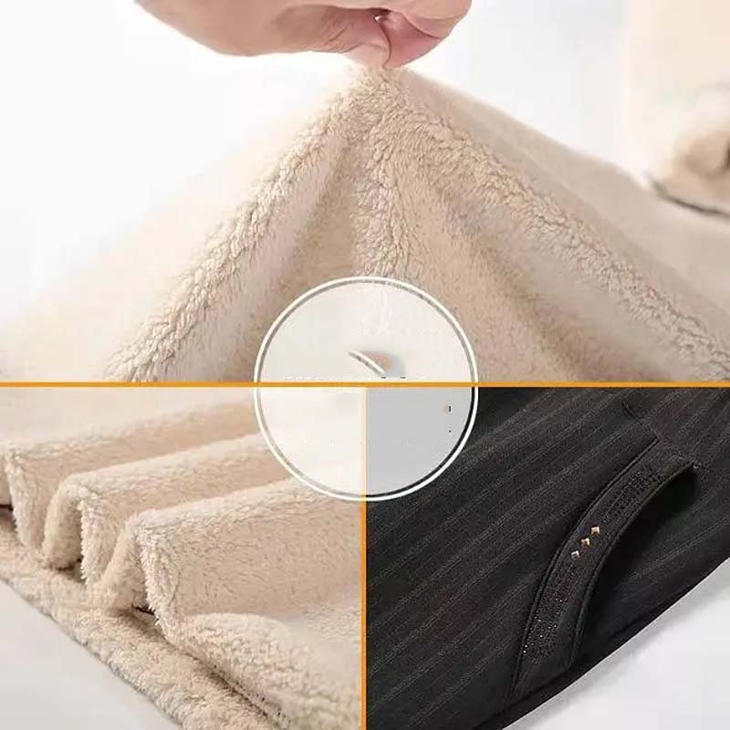 XL-8XL повседневные брюки оверсайз, женские длинные свободные брюки с высокой талией, женские новые зимние брюки, женские эластичные брюки из овечьего флиса