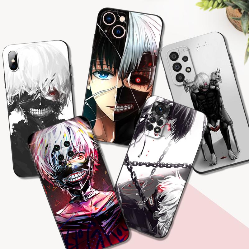 Черный чехол из ТПУ для Samsung Galaxy S22 S20 S21 FE PLUS ultra+S10 E lite задняя крышка Tokyo Ghouls