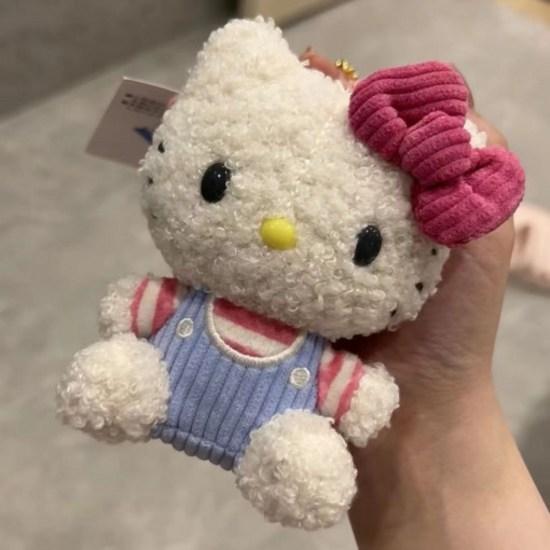 GOYES Sanrio Hello Kitty Poppy Kitty Doll Bag Keyring Doll Bag Charm Keychain, a Popular Character In Korea