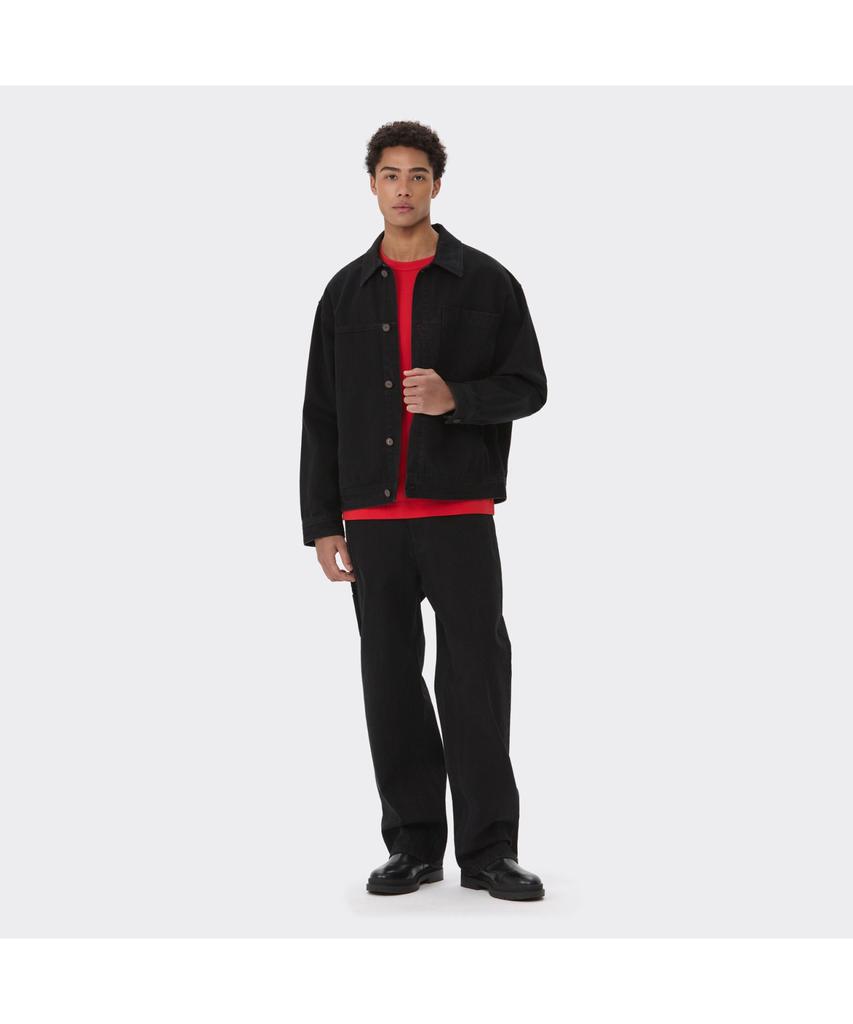 Keoseuuteommellou Black Carpenter Detail Wale Jeans Cwpam26381Bkx