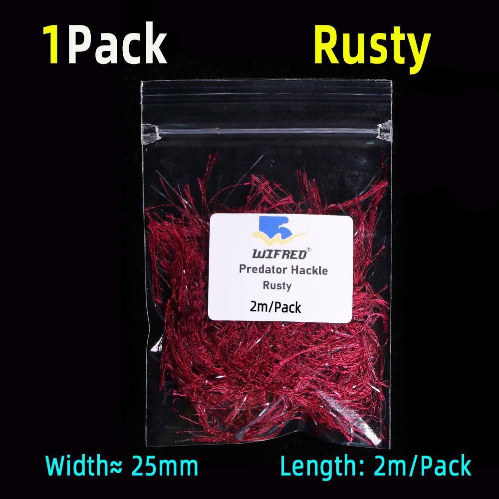 2M/Pack Predator Hackle односторонний синель Predator Hackle материал для вязания мушек для стримеров форель щука маскинги хищники рыболовные приманки