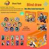 Anime LABUBU Fanmade 75MM Blind Box Button Badge - Double Flash Tinplate Laser Design