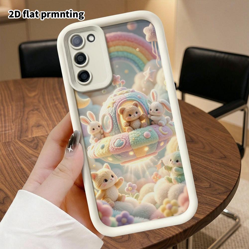 Phone Case: 2D flat, suitable for Samsung Galaxy A34 A35 M05 M06 S20 S22 S21 FE Plus 5G protective case, space party, perfect Christmas and Halloween