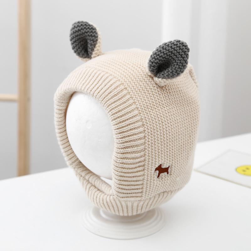 Новый головной убор для домашних животных, кроличьи ушки и кашемировая вязаная шапка для больших собак золотистого ретривера, теплая и ветрозащитная, подходит для средних и крупных собак