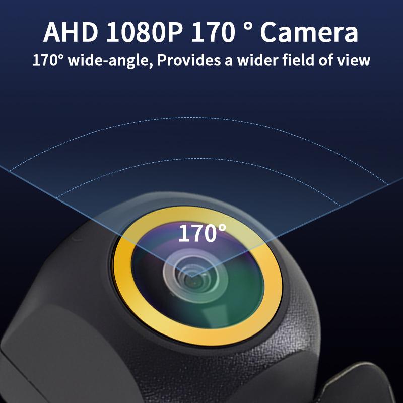 AHD 1080P Камера заднего вида «Рыбий глаз» 170° Широкоугольная Ночное видение Водонепроницаемая Универсальная Камера заднего хода для парковки автомобиля