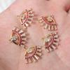 Eye Zirconia Pendant Charms for Handmade Jewelry Accessories