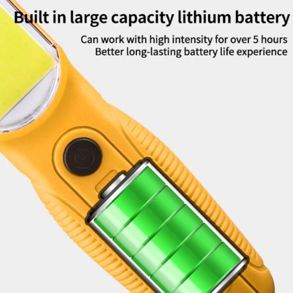 Strong LED Work Light With Magnet Rechargeable Lamp Portable Handheld Floodlight Outdoor Use