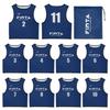 FINTA Soccer/Futsal Bibs, One Size Fits All, Set of 10 (Numbers 2-11), Blue, FT3525 (2100)