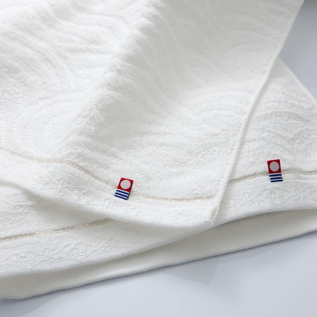 Полотенце Imabari, набор полотенец из белого тканого материала, банное полотенце x 2 x Полотенце для лица x 2 x Сделано в Японии Imabari, Полотенце, Набор, Подарок, 4, (60 110см), (33 75см),