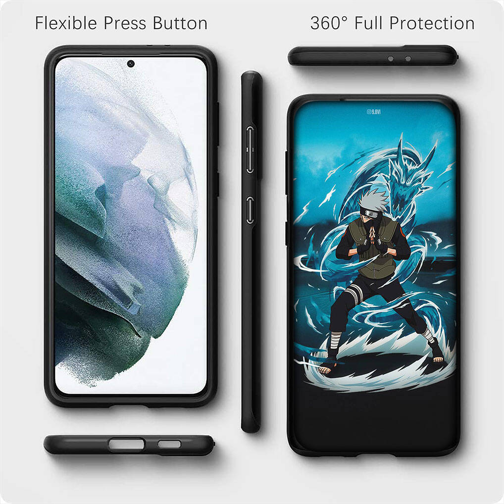 Для Samsung Galaxy S25 S24 S23 S22 Ultra FE Plus A17 A37 A57 A56 A55 A06 A16 A15 A36 A26 A35 A05 A25 A54 A34 Чехол для телефона Мультяшный Наруто Какаши Обложка