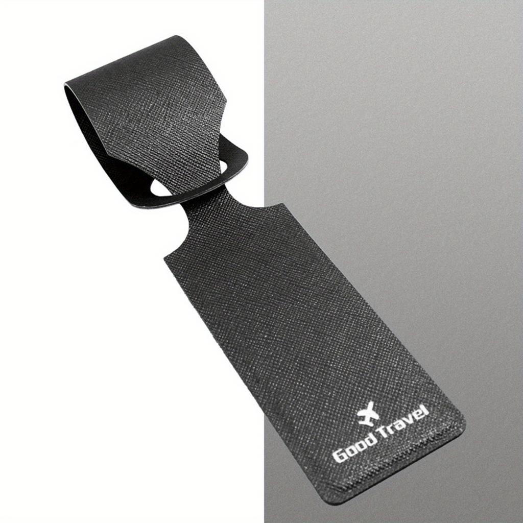 PU Leather Luggage Tag Suitcase Identifier Label Baggage Boarding Bag Tag Name ID Address Holder Anti Loss Travel Accessories