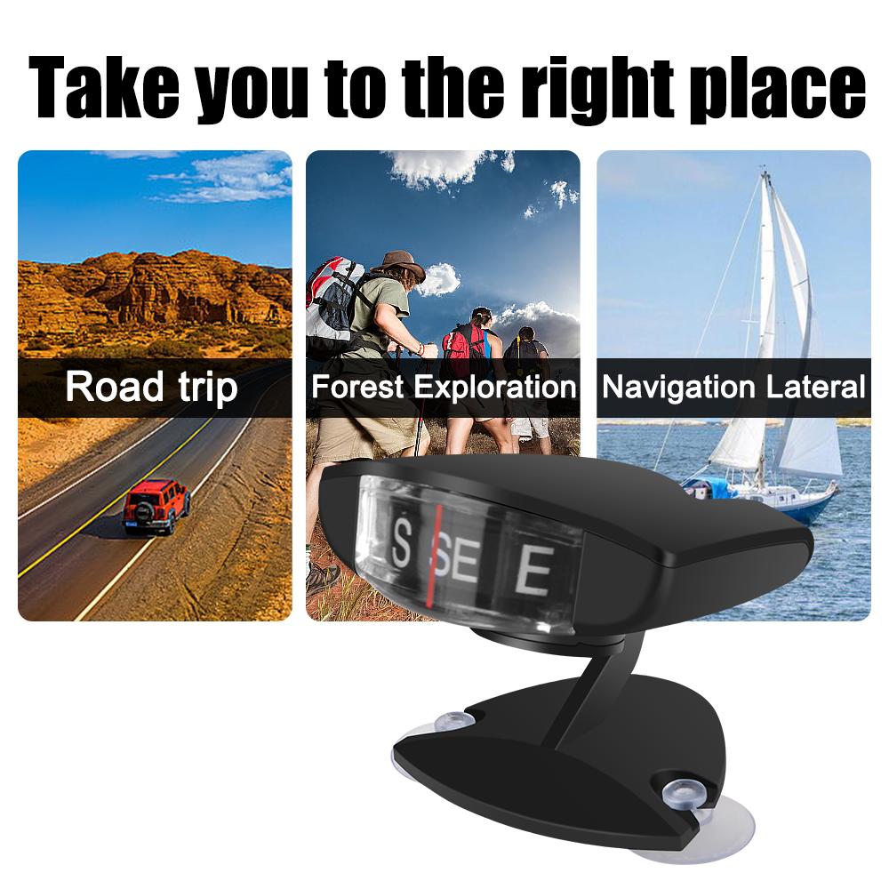 Автомобильный шарик-направляющий для автомобиля, лодки, езды на велосипеде, пешего туризма, автомобильный компас, аксессуары, устанавливаемые на транспортном средстве, точные показания, регулируемые присоски, орнамент