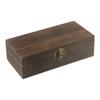 Rectangular Wooden Storage Box Retro Buckle Wooden Box Clamshell Wooden Gift Case Jewelry Ring Desktop Vintage Decoration Crafts