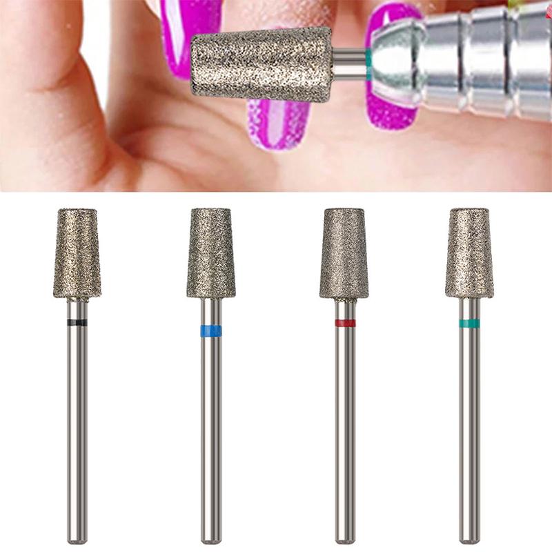 Nail Buffer Bit Polishing Carbide Grinding Tools Diamond Drill Files Left Right Hand Milling Cutter Manicure Accessories