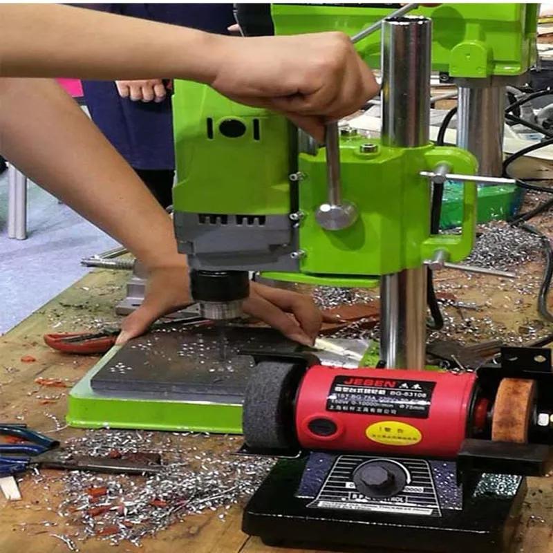 Allsome Зеленый настольный сверлильный станок с переменными 6-скоростными настройками