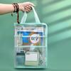 A3 Large Test Paper Storage Bag Visible Zipper Mesh Bags Transparent A4 Handbag  Exam Papers