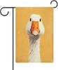White Goose Head On Orange Garden Ag Holiday Garden Decoration House Yard Home Decor Double Sided Outside Ags 12x18 Inch AAS