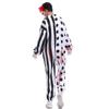 Gruesome Bloodied Clown Costume Stylish Polyester Blend For Themed Parties