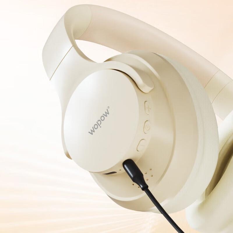 WOPOW BTS01 Наушники Bluetooth с активным шумоподавлением, накладные
