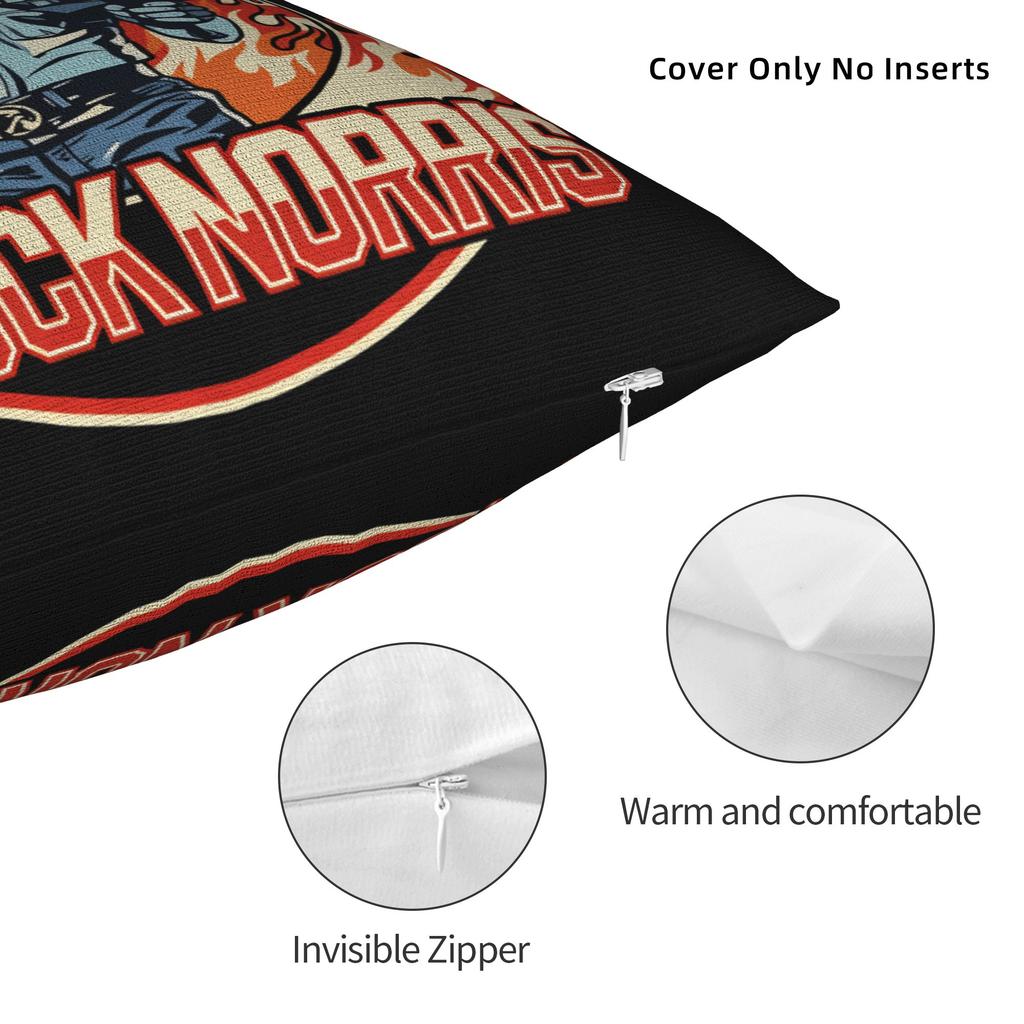 Pillow Cover Chuck Norris Vintage Pillow Case For Living Room Bed Chair Pillowcases