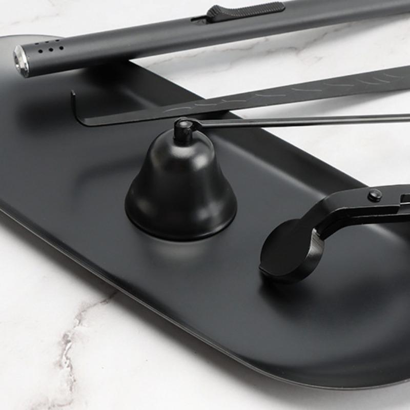 Инструмент для тушения свечей, черный металлический свечной огнетушитель, ножницы для обрезки фитиля свечи/крючок/поднос для свечей/инструмент для ухода за свечами