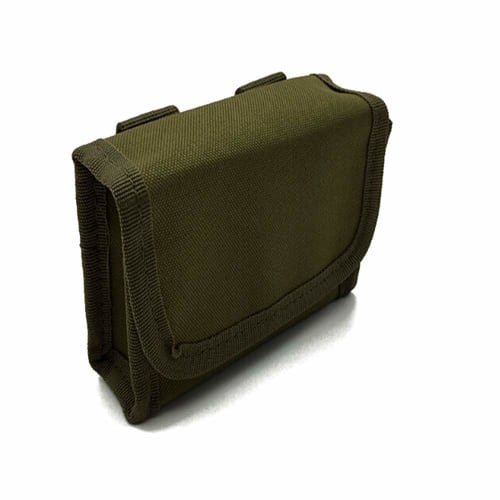Tactical 10-Pack Shotgun Shell Holder for 12G/20G Magazines, MOLLE Compatible, Waterproof, Available In 3 Colors (Army Green)