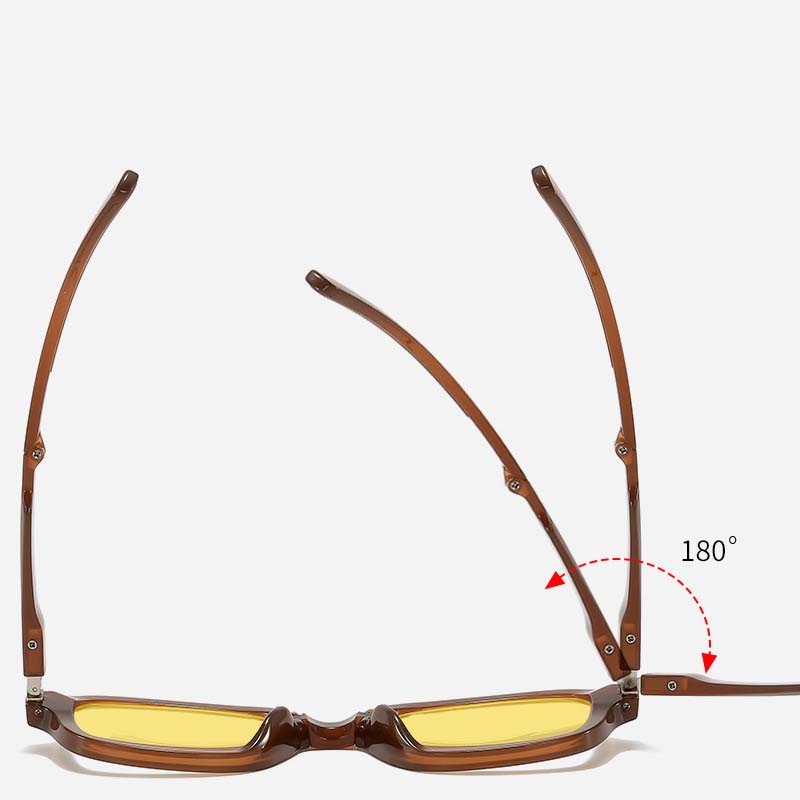 Очки ночного видения для вождения с коробкой, антибликовые очки, мужские женские складные очки для компьютера Aquare с защитой от синего света