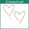 Fashionable Heart Shaped Alloy Earrings For Women Minimalist Street Design Chic