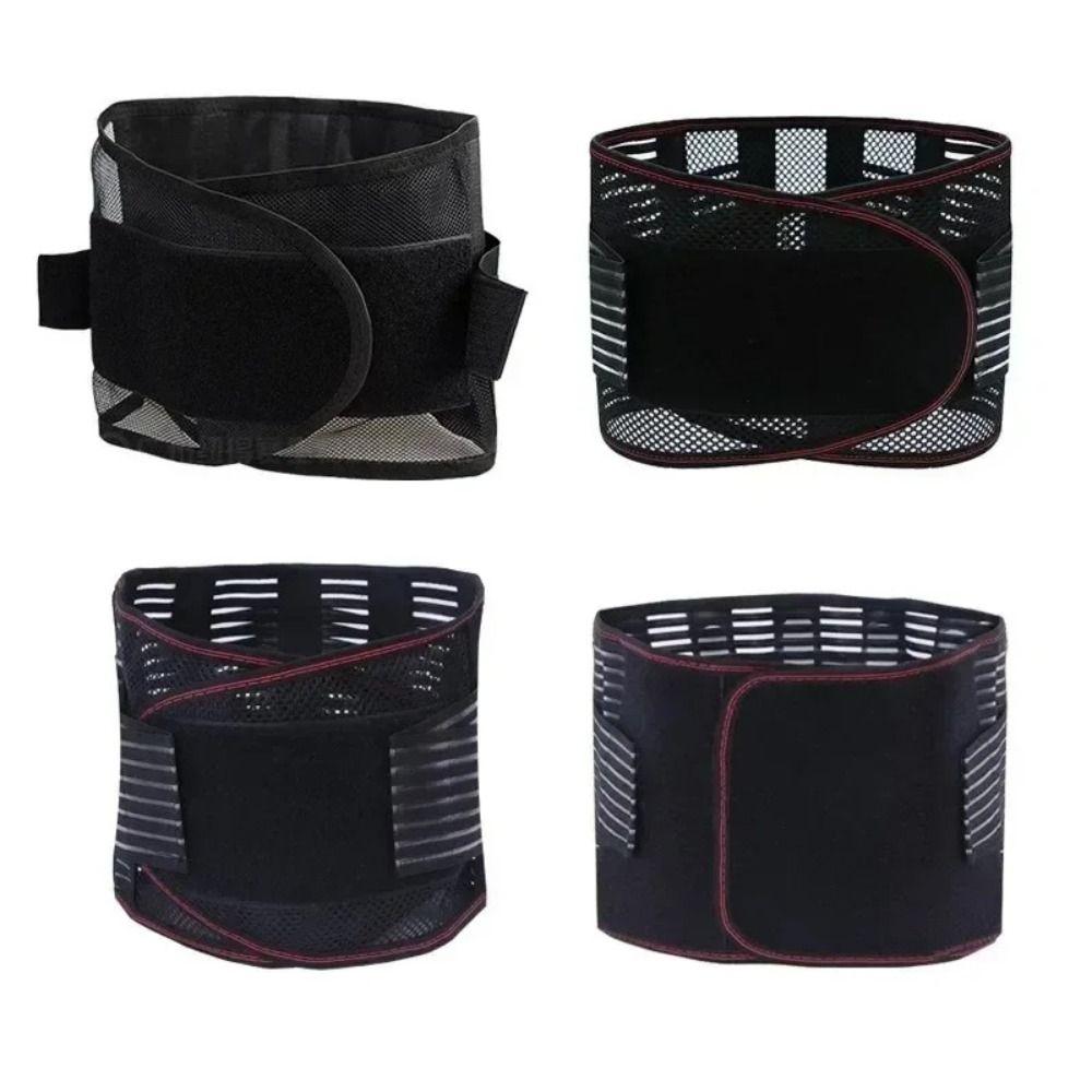 Breathable Back Brace Black Lumbar Support Strap New Waist Trainer Belt  Lumbar Support