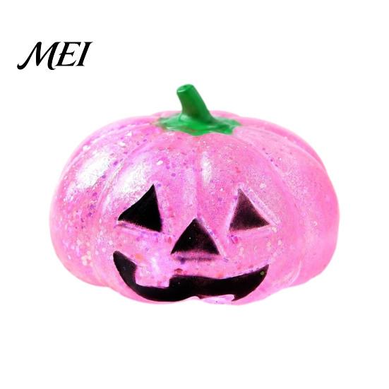 Halloween Stress Relief Balls Glitter Pumpkin Ball, Head Squeeze Toy for Anxiety Tools Relief, Creepy Fidget Party Favors Adults