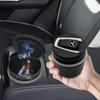Car Ashtrays Portable Car Auto LED Light Cigarette Cigar Ash Cylinder for Mitsubishi ASX EVO Lancer Lancer Pajero Center Hub Cap
