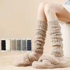 Женские Толстые Носки, Носки-Столбики, Вязаные Длинные Носки, Теплые Обхваты для Ног, Носки на Икры