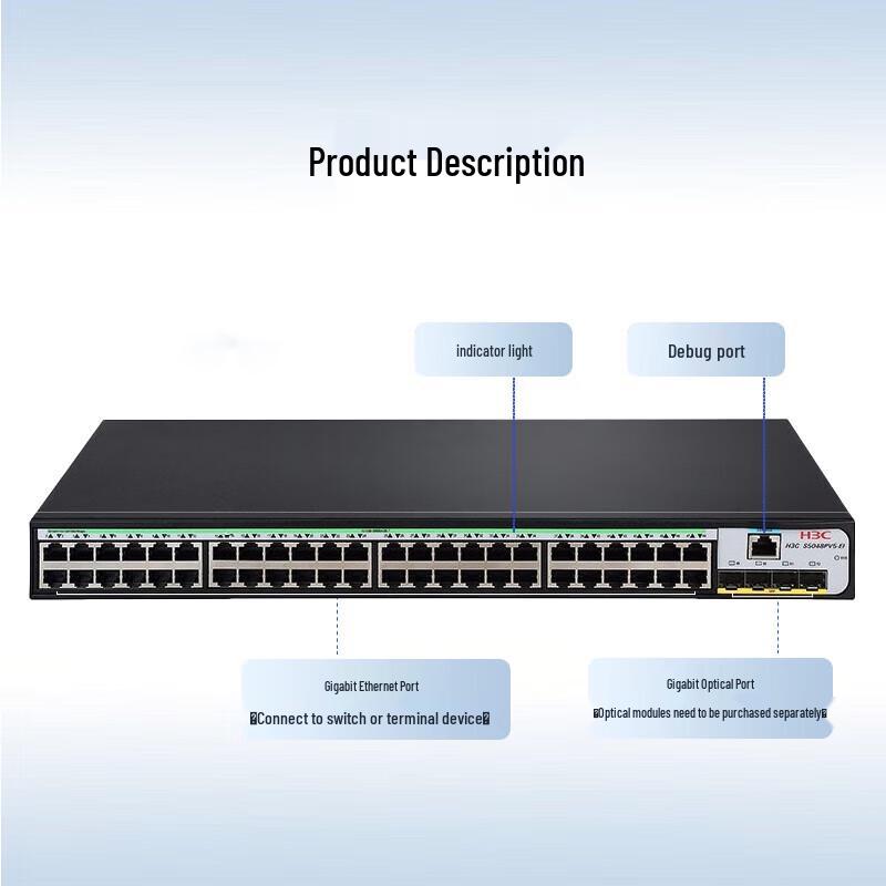 H3C S5048PV6-EI Gigabit Managed Network Switch