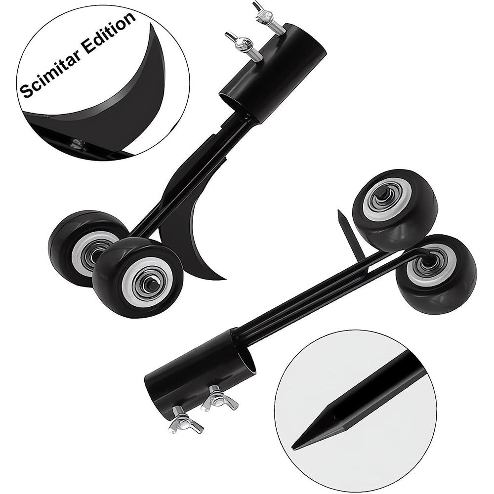 Adjustable Weed Puller with Wheels Stand Up Weeder for Yard Lawn
